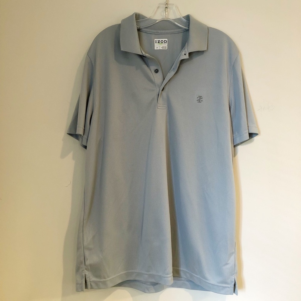 IZOD Golf Technical Moisture Wicking Polo Shirt Button Up Top Athletic